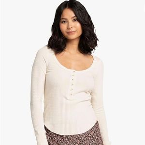 Billabong All Day Knit Henly Top: size M
